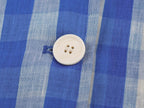 Office Polo Collar Stripes Trench Coat Women Blue