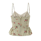 Summer Wind Women Clothing Plaid Floral Print Printed