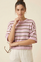 Autumn Winter Women Clothing Short Sleeve round Neck