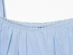 Women Clothing Summer Embroidered Strap Top Embroidered Shorts Sets