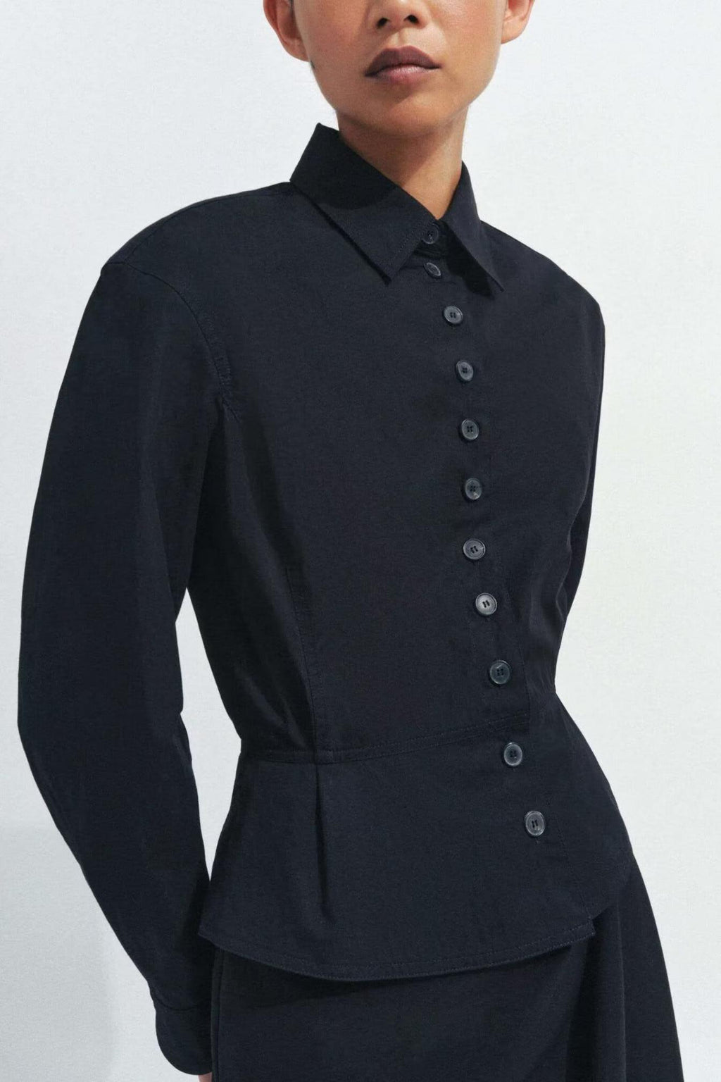 Women Clothing Summer Casual Tight Waist Button Skirt