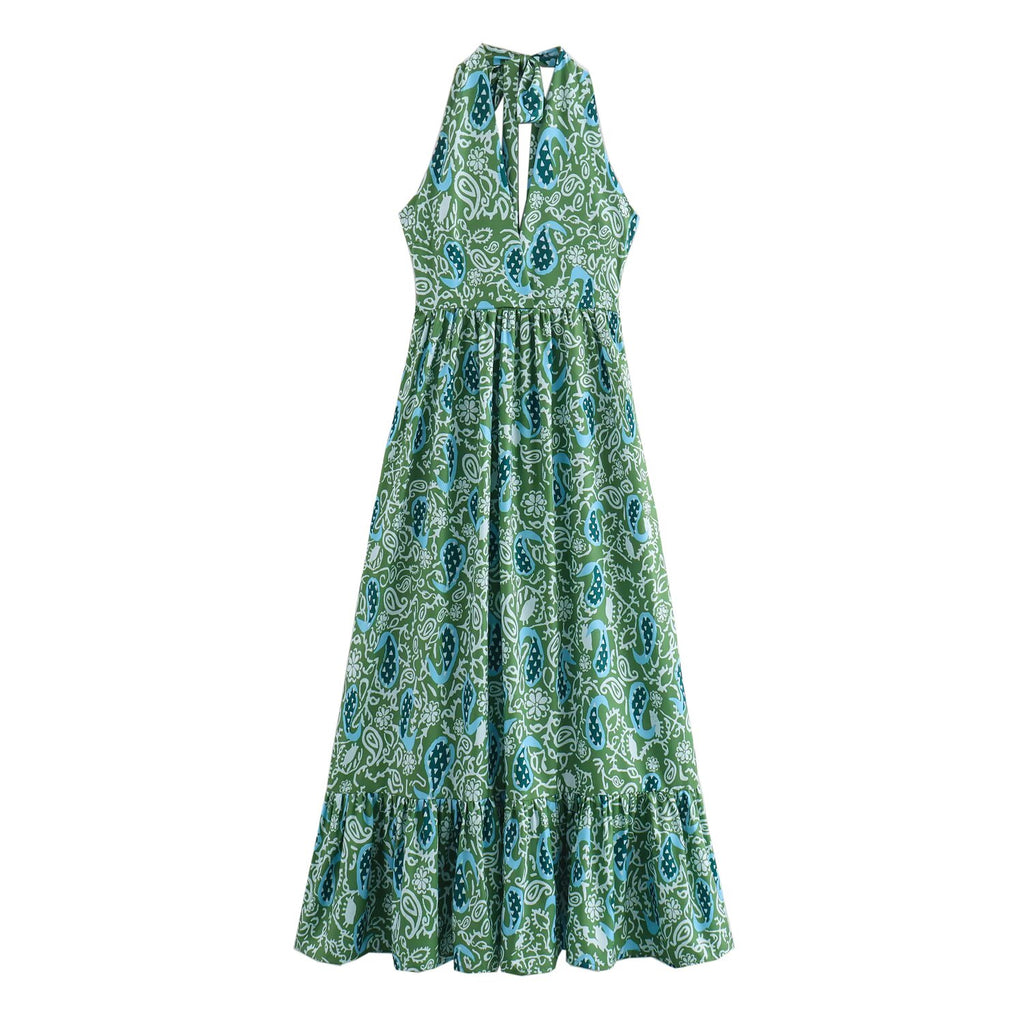 Women's Halter Floral Dress