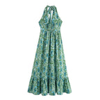 Women's Halter Floral Dress