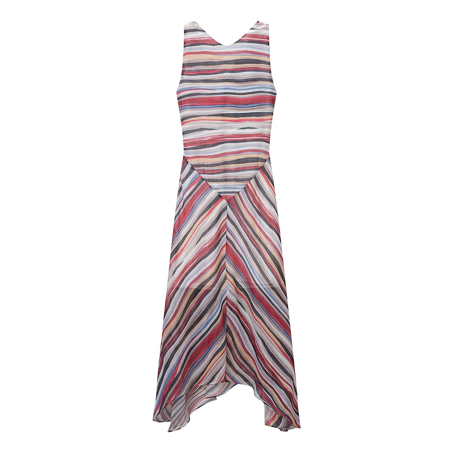 Women's Midi Striped Dress