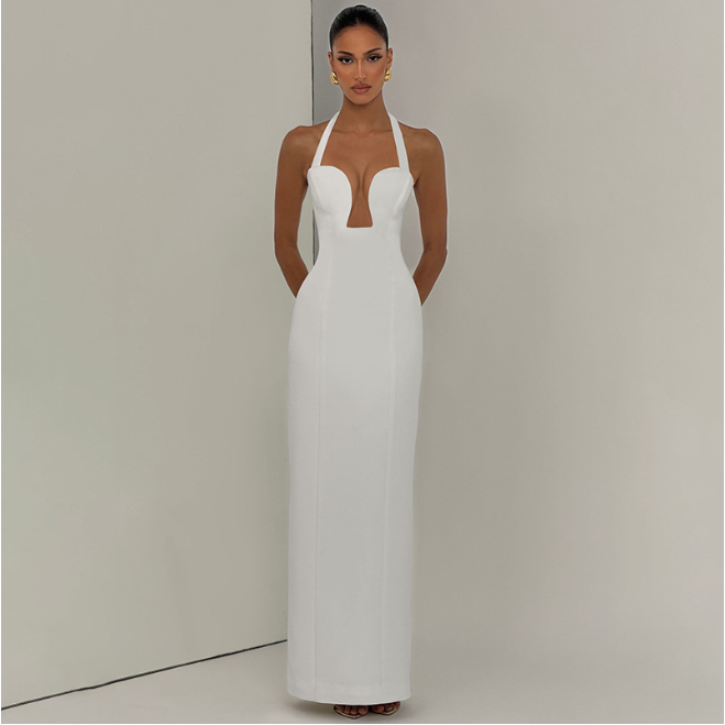Women's Halter Sheath Dress