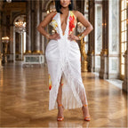Women's Lace Halter Dress
