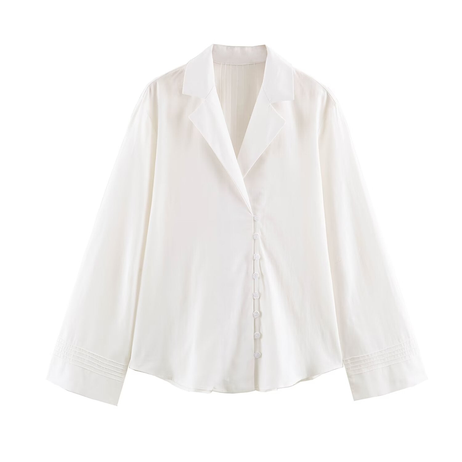 Women Spring Solid Button Top Shirt Pant Sets