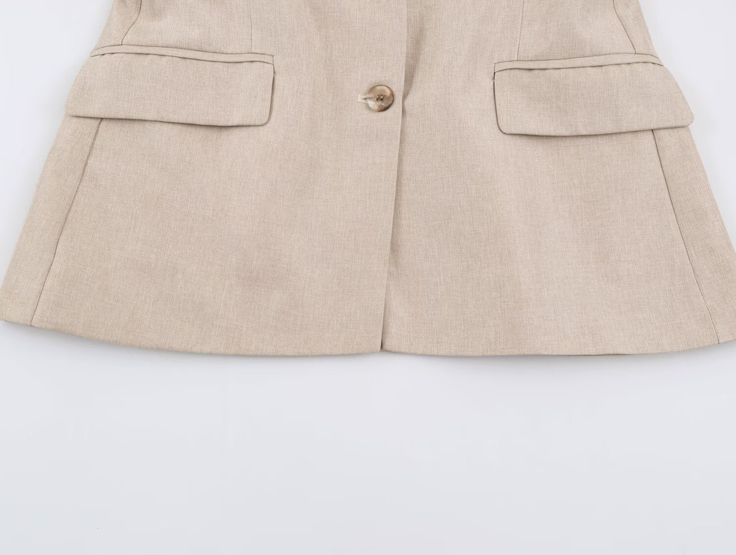 Women Clothing Summer Pleated Blazer Straight Leg Pants Sets