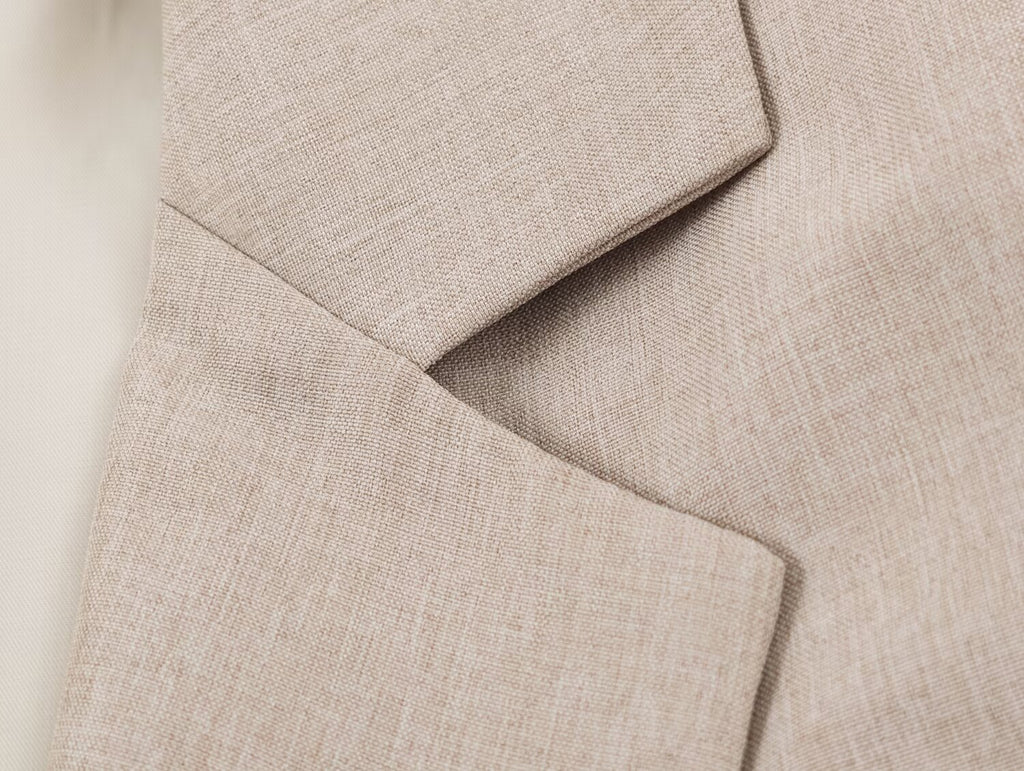 Women Clothing Summer Pleated Blazer Straight Leg Pants Sets