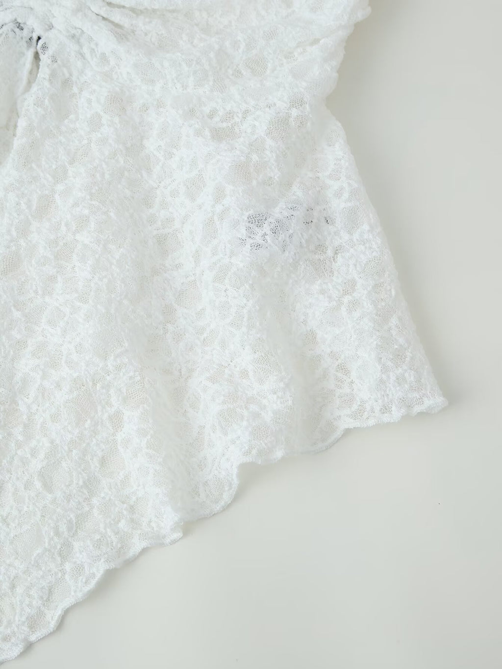 Women's Asymmetric Halter Lace Top
