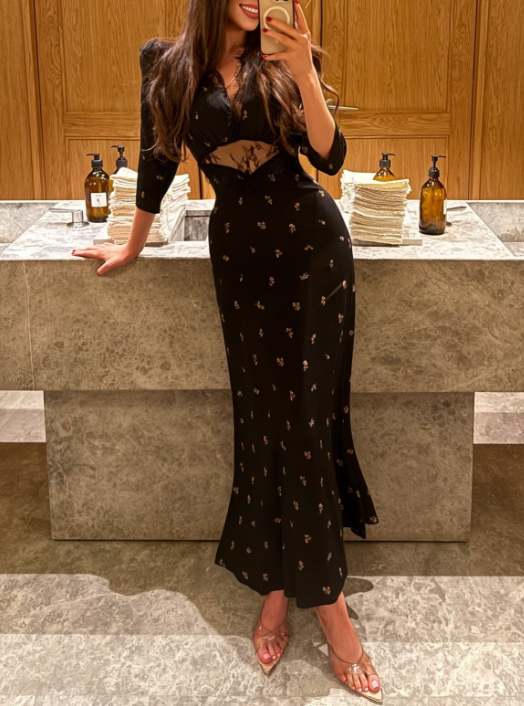 Women's Lace Floral Dress