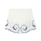 Summer Blended Embroidered Top Casual Shorts Sets