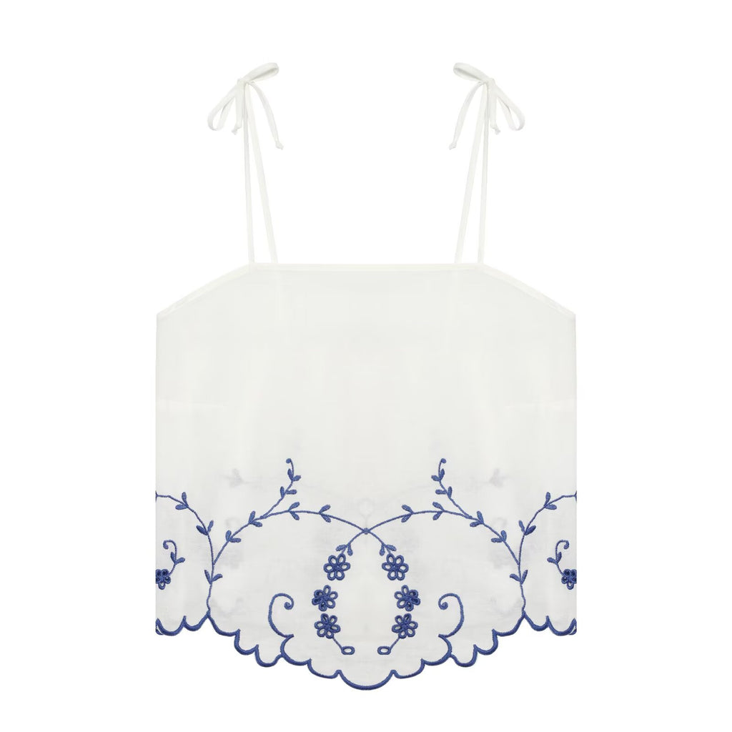 Summer Blended Embroidered Top Casual Shorts Sets