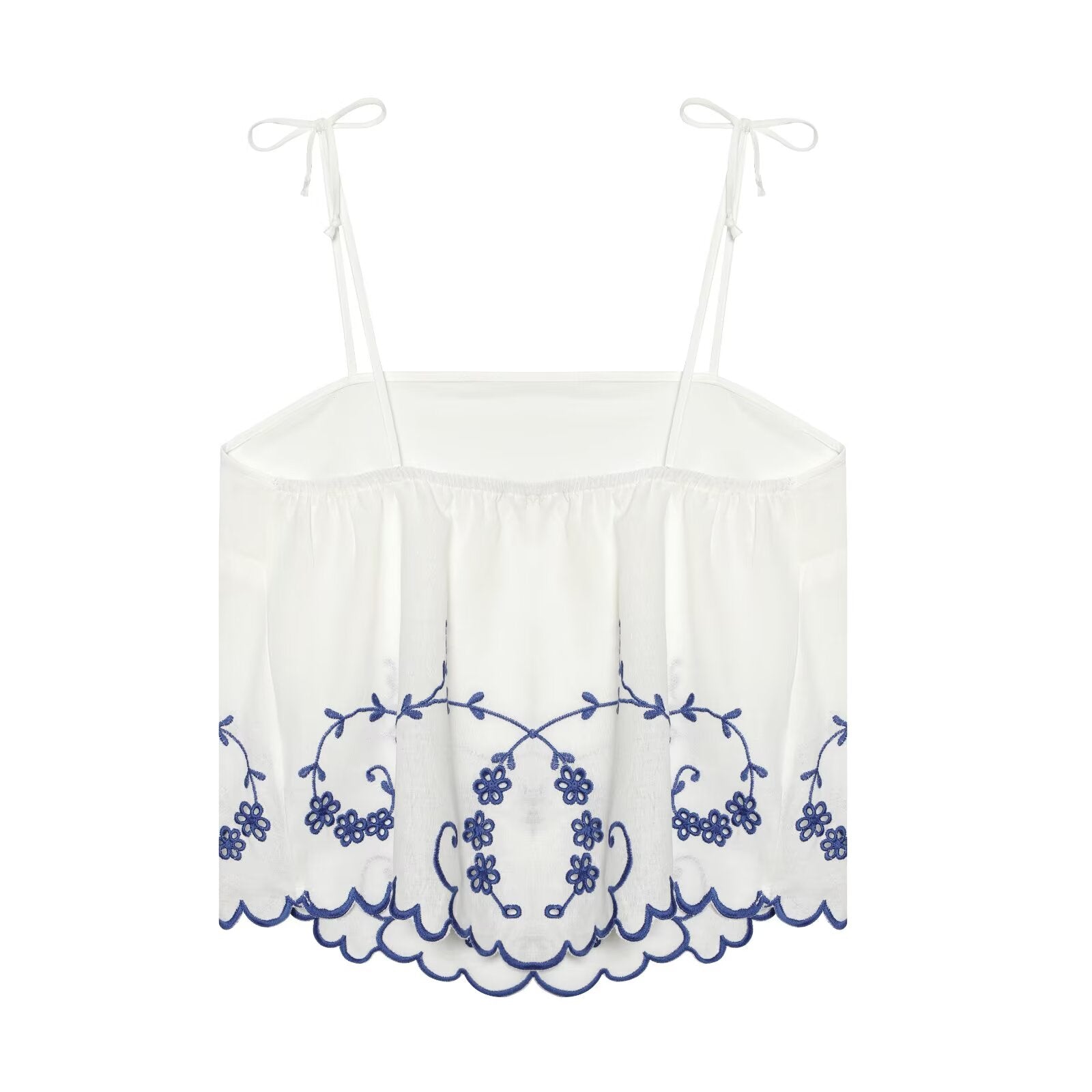 Summer Blended Embroidered Top Casual Shorts Sets