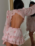 Women's Floral Chiffon Dress