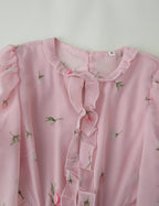 Women's Floral Chiffon Dress