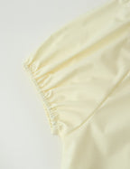 Women Clothing French Retro Easy Matching Solid Color