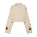 Summer Women Clothes Office Belt Collared Long Sleeve Short