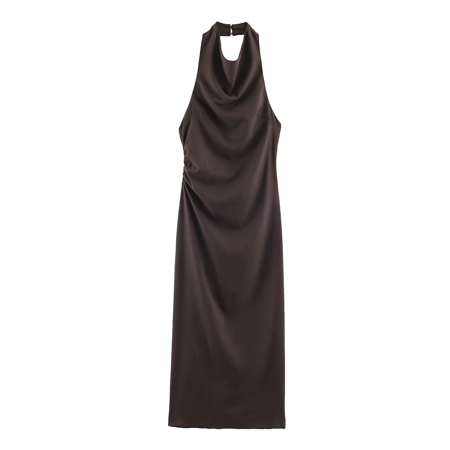 Women's Backless Halter Dress