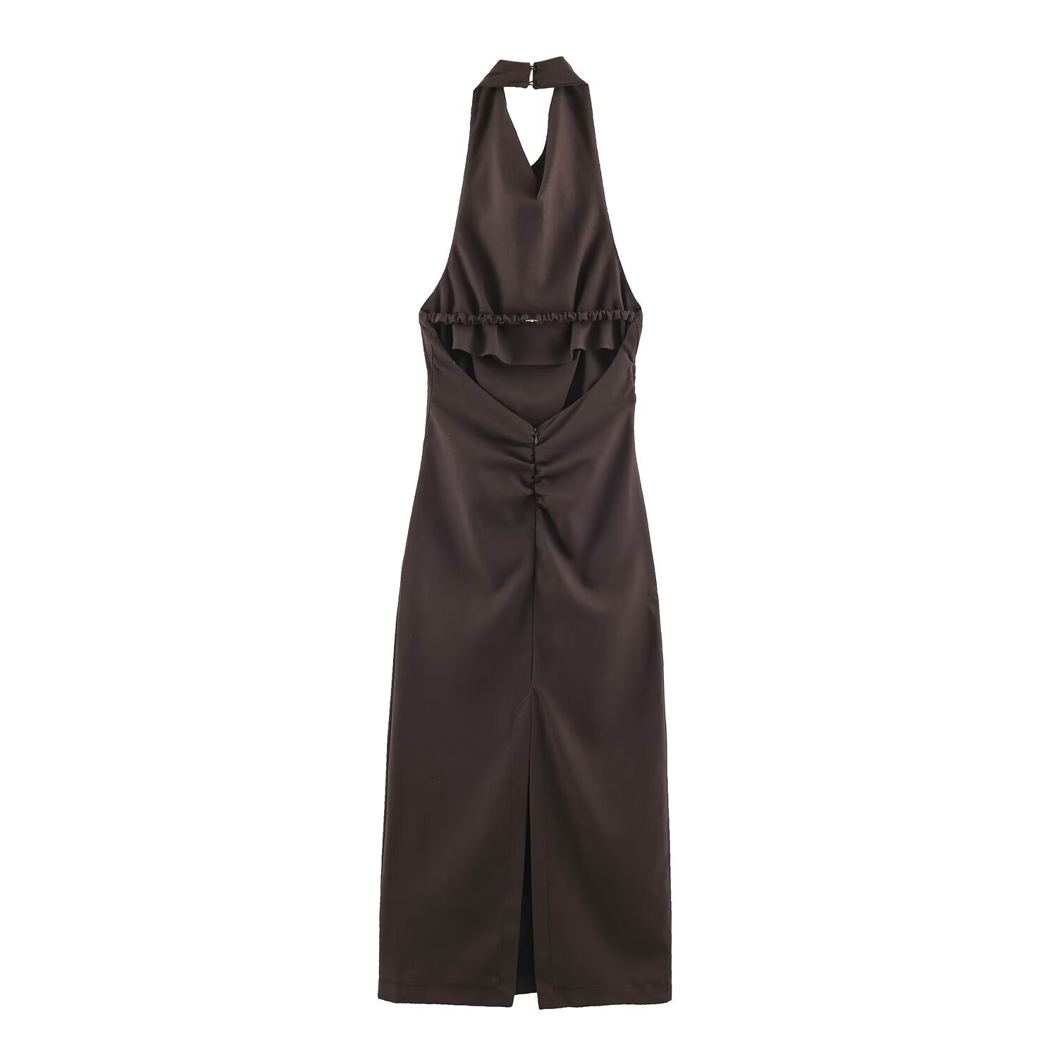 Women's Backless Halter Dress