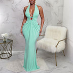 Women's Lace Backless Dress