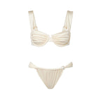 Solid Color One-piece Swimwear