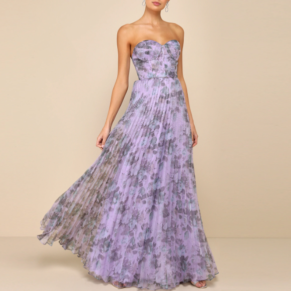 Women's Floral Chiffon Dress