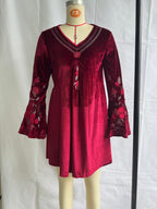Women's Mini Velvet Dress