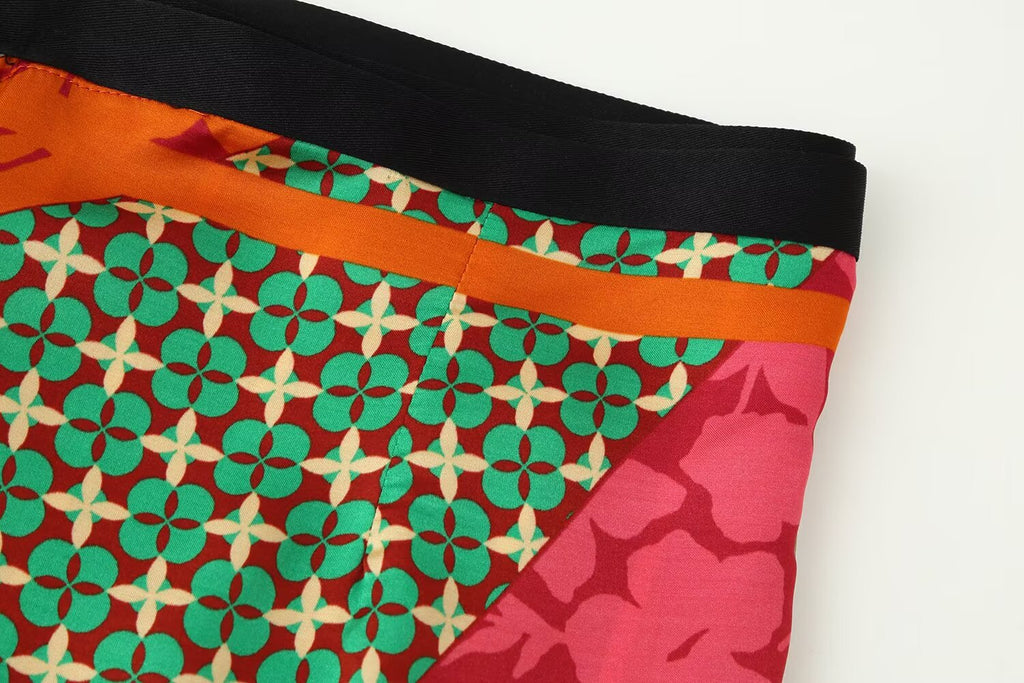 Women Clothing Summer All Match Printed Wrapping Towel