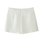Women Clothing All Matching Casual Double Breasted Lace Culottes