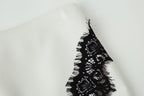 Women Clothing All Matching Casual Double Breasted Lace Culottes