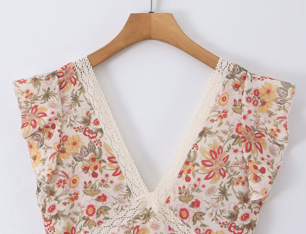Women's Floral Sleeveless Dress