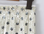 HW Sequined Polka Dot Skirt Women Summer Slimming