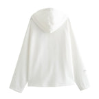 Women Clothing Casual Embroidered Hoodie