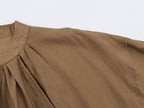 Women Clothing Summer Long Sleeve round Neck Vertical Loose