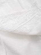 Women Summer Arrival Lace trimmed Sleeveless Tank Top with Bow Embroidery Sheer Design for Women