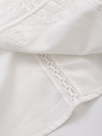 Women Summer Arrival Lace trimmed Sleeveless Tank Top with Bow Embroidery Sheer Design for Women