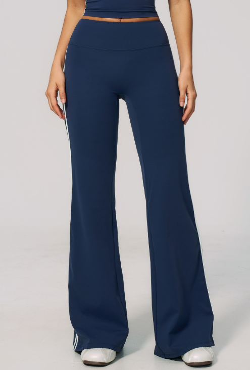 Summer Loose Wide Leg Pants High Waist Belly Contracting Nude Feel Three Dimensional Casual Running Sports Fitness Yoga Trousers Women