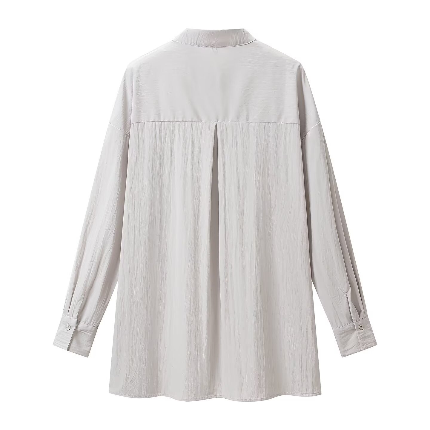 Women Solid Color Long Sleeved Shirt Trousers Skirt Three Piece Set