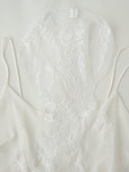 Women Clothing Autumn Korean Fresh Simple Elegant Sweet Lace Splicing Sling