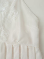 Women Clothing Autumn Korean Fresh Simple Elegant Sweet Lace Splicing Sling