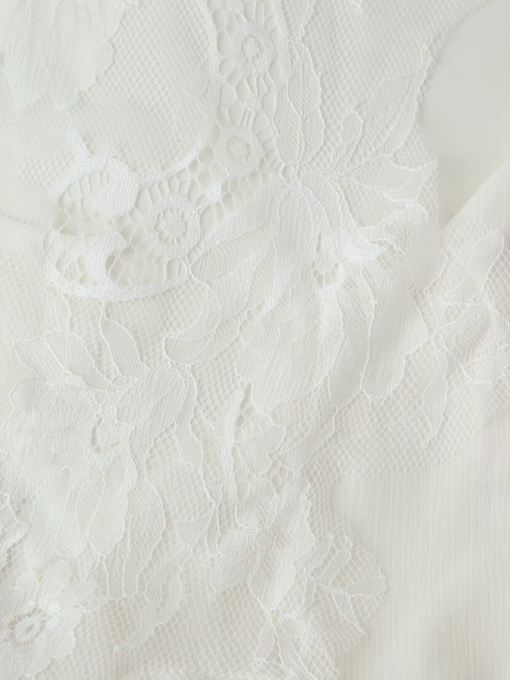 Women Clothing Autumn Korean Fresh Simple Elegant Sweet Lace Splicing Sling