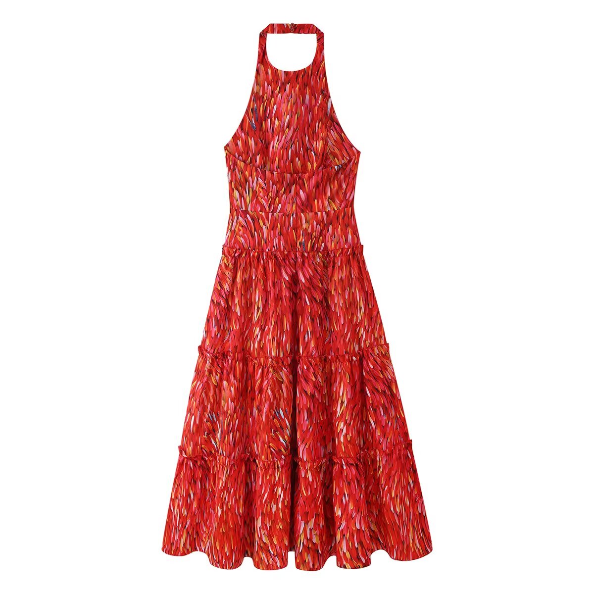 Women's Halter Long Sleeve Dress