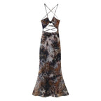 Women's Backless Halter Dress