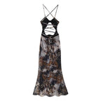 Women's Backless Halter Dress