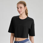 Spring Summer Modal Yoga Short Sleeve Women Loose
