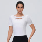 Yoga Wear Top Women Summer Sun Protection Cool Breathable