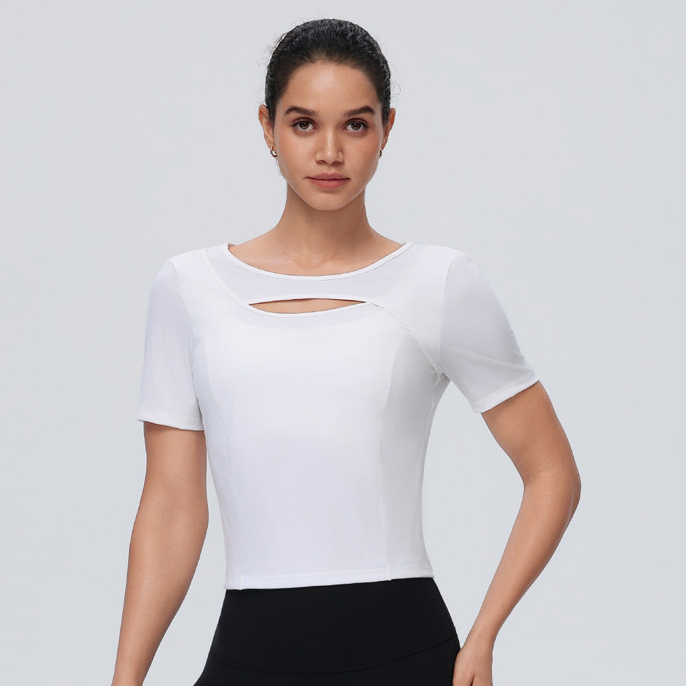 Yoga Wear Top Women Summer Sun Protection Cool Breathable