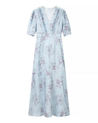 Women's Satin Floral Dress
