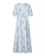 Women's Satin Floral Dress